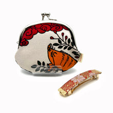 Carica l'immagine nel visualizzatore di Gallery, 【Japan Domestic Only】Barrette with Gamaguchi (Hanafuda series)