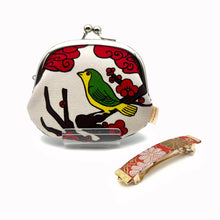 Carica l'immagine nel visualizzatore di Gallery, 【Japan Domestic Only】Barrette with Gamaguchi (Hanafuda series)