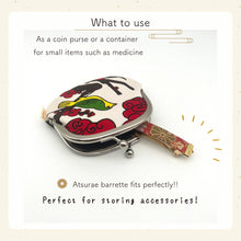 Carica l'immagine nel visualizzatore di Gallery, 【Japan Domestic Only】Barrette with Gamaguchi (Hanafuda series)