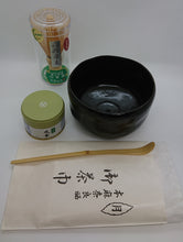 Carica l'immagine nel visualizzatore di Gallery, Set A di Matcha, Seto-yaki Chawan Kuro-raku