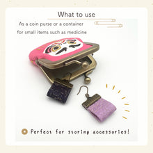 Load image into Gallery viewer, Earring or Pierced earring with Gamaguchi