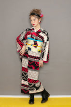 Carica l'immagine nel visualizzatore di Gallery, Kimono, cuore 【Geometrico】