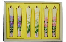 Carica l'immagine nel visualizzatore di Gallery, Warosoku, candela giapponese dipinta a mano (6 pezzi)