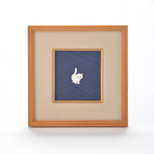 Carica l'immagine nel visualizzatore di Gallery, Ricamo incorniciato (gatto)