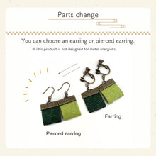 Load image into Gallery viewer, Earring or Pierced earring with Gamaguchi