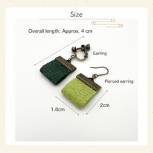 Load image into Gallery viewer, Earring or Pierced earring with Gamaguchi