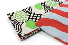 Cargar imagen en el visor de la galería, Hanhaba Obi 【Gran ola(rojo) × Loto(verde)】 ★Producto hecho a medida