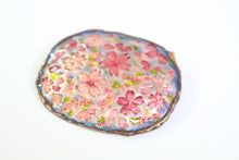 Load image into Gallery viewer, Metal enameled brooch "Flurry of cherry blossoms"