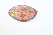 Load image into Gallery viewer, Metal enameled brooch "Flurry of cherry blossoms"