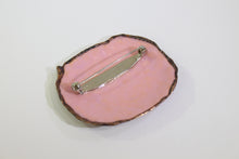 Load image into Gallery viewer, Metal enameled brooch "Flurry of cherry blossoms"