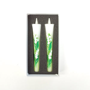 Warosoku, hand painted Japanese candle (2 pieces)