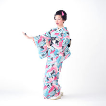 Lade das Bild in den Galerie-Viewer, Kimono, Kranich / Zukunft ★Made-to-order Produkte
