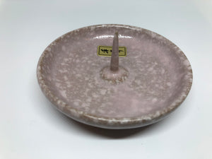 Candle stand (plate shape, pottery)
