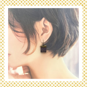 Ohrring oder durchbohrter Ohrring mit Gamaguchi