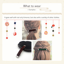 Load image into Gallery viewer, Barrette with Gamaguchi (Salmon set meal pattern)
