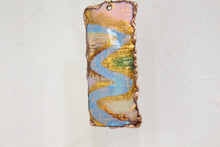 Load image into Gallery viewer, Metal enameled pendant &quot;The Running Stream&quot;
