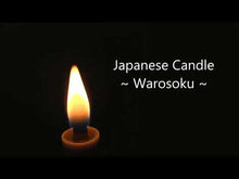 Carica e avvia il video nel visualizzatore di galleria, Warosoku, candela giapponese dipinta a mano &quot;Sakura&quot; (2 pezzi)
